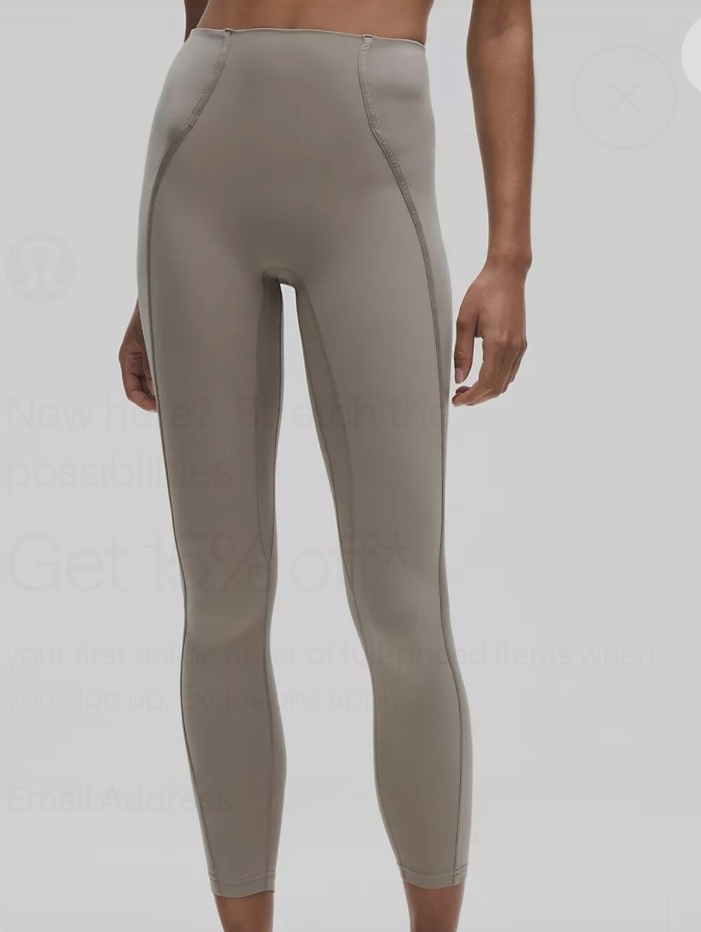 Lululemon Align No Line 2025 High-Rise Pant 25" Satin Ash Grey